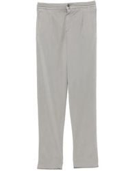Kiton - Logo-Patch Pleated Trousers - Lyst