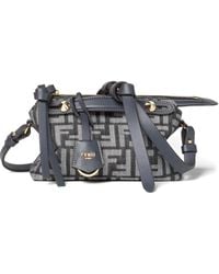 Fendi - Mini By The Way Soft Tote Bag Mit Logo-Anhänger - Lyst