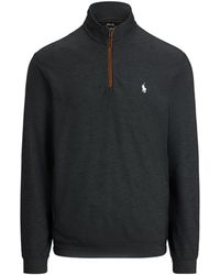 Ralph Lauren - Quarter-Zip High-Neck Sweater - Lyst