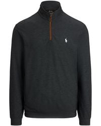 Ralph Lauren - Quarter-Zip High-Neck Sweater - Lyst