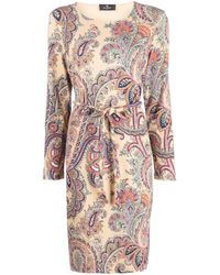 Etro - Kleid mit Paisley-Print - Lyst