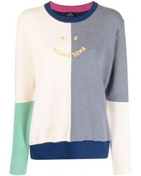 PS by Paul Smith - Pull Happy rayé à design colour block - Lyst