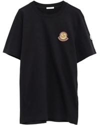 Moncler - Mon Duck Logo Cotton T-Shirt Clothing - Lyst