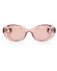 Longchamp - Sonnenbrille mit ovalem Gestell - Lyst
