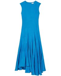 Tory Burch - Flared Cotton Silk Dress - Lyst