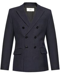 Ami Paris - Blazer Con Doble Botonadura - Lyst