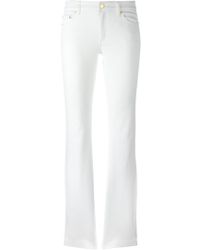 michael kors white flare jeans