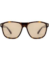 Tom Ford - Square-Frame Tortoiseshell-Effect Sunglasses - Lyst