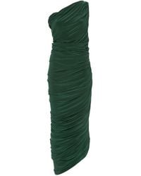 Norma Kamali - Diana One-Shoulder Draped Midi Dress - Lyst