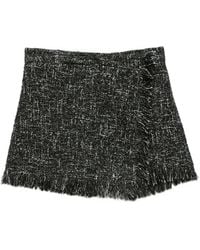 MSGM - Tweed Shorts - Lyst