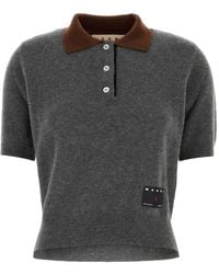 Marni - Cashmere Polo Shirt - Lyst