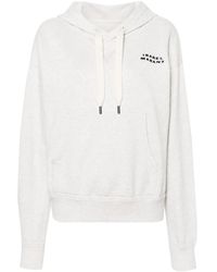 Isabel Marant - Sylla Mélange Jersey Hoodie - Lyst