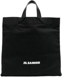 Jil Sander - Logo-Print Tote Bag - Lyst