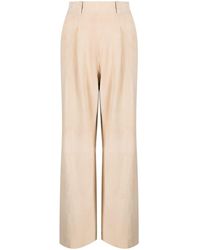 Forte Forte - High-waisted Suede Trousers - Lyst