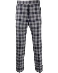 Thom Browne - Cropped-Hose Mit Schottenkaro - Lyst