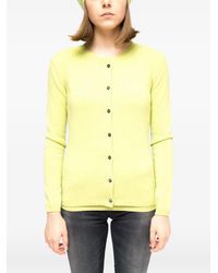LA ROSE - Cashmere Button-Up Cardigan - Lyst