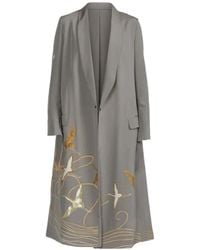Ibrigu - Cappotto Irotomesode Con Stampa - Lyst