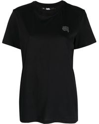 KARL LAGERFELD - Ikon 2.0 Organic-Cotton T-Shirt - Lyst
