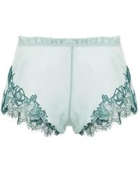 Carine Gilson - Lace-Trim Silk Pyjama Shorts - Lyst