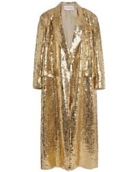 Valentino Garavani - Sequin-Embellished Oversized Coat - Lyst