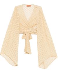 Missoni - Tie-Front Crop Top - Lyst
