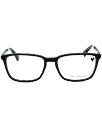Calvin Klein - Rectangle-Frame Glasses - Lyst
