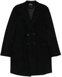 ZEGNA - Double-Breasted Coat - Lyst