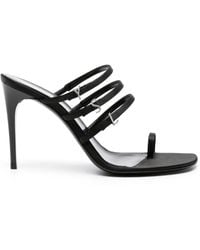 Saint Laurent - Jerry 95 Satin Sandal - Lyst