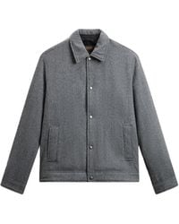 Woolrich - Herringbone Shirt Jacket - Lyst