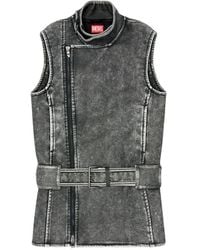 DIESEL - Belted Mini Dress - Lyst