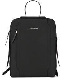 Piquadro - Laptop Leather Backpack - Lyst