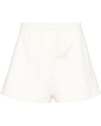 Prada - Katoenen Shorts Met Triangel-Logo - Lyst