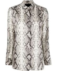 Philipp Plein - Snakeskin-Print Button-Down Shirt - Lyst