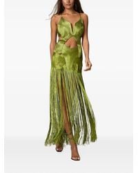 NORINA ST - Dune Fringed Cut-Out Maxi Dress - Lyst