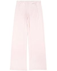 Sporty & Rich - Signature Ribbed Logo-Patch Track Pants - Lyst