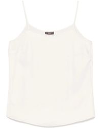 Peserico - Top sin mangas satinado - Lyst