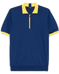 Kiton - Contrasting-Trim Polo Shirt - Lyst