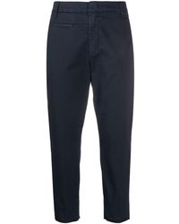 Dondup Укороченные Брюки Облегающего Кроя - Синий