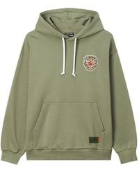 Izzue - Slogan-Print Logo-Patch Hoodie - Lyst