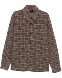 A.P.C. - Veste Boutonnée À Carreaux - Lyst