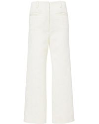 Proenza Schouler - Pantalon En Laine Mélangée À Motif En Jacquard - Lyst