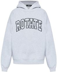ROTATE BIRGER CHRISTENSEN - Logo-Print Hoodie - Lyst