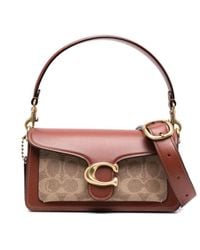 COACH - Tabby Signature Coated-canvas And Leather Shoulder Bag - Lyst