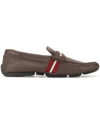 Bally Mocassins Pietro à rayures - Marron