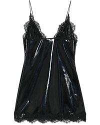 Oséree - Travaillè Lace-Trim Mini Dress - Lyst