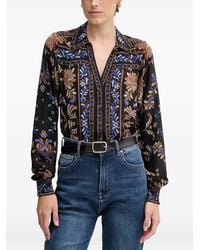 Hale Bob - Avalynn Floral-Print Blouse - Lyst