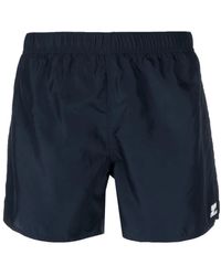 Courreges - Logo-Patch Plain Swim Shorts - Lyst