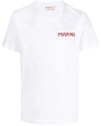 Marni - T-Shirt Mit -Patch - Lyst