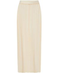 Rosetta Getty - Gonna Plissettata Semi Trasparente - Lyst