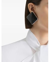 Givenchy - Asymmetrische Sculpt Ohrringe Aus Metall Und Leder - Lyst
